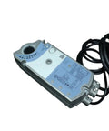 Hella Reliable Rotary Air Damper Actuators Powerpack With Two Tandem Mounted Units 35 Nm Three Position Torque AC 230V shown from top angle with wiring.