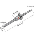 High Precision CNC Ball Screw SFU1605 16mm Diameter 5mm Pitch 250mm Length Anti Backlash Kit With Metal Nut for Linear Motion