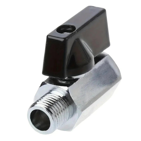 Rugged As Nails Carbon Steel Ball Valve Seals Tighter For Air Compressor And Water Pipes With Easy Twist Handle And Seriously Leak Proof Industrial Pipeline System close-up view with black handle and steel body.