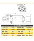 Technical diagram of BT30 spindle motor with specifications for Water Cooled Tool Changer Spindle For High Speed CNC Machines
