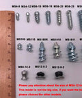 Tough As Nails 12mm Carbide Tire Studs and Snow Spikes showing various sizes of tire studs for winter traction.