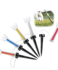 High-Performance 5 Pack Golf Tees With 360 Degree Rotating Base Low Friction Crown Patented Bounce Tech And Magnetic Construction