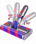 Soft Roller Floor Head With Led Headlights For Dyson V7 V8 V10 V11 Vacuum Cleaners Rotatable Universal Compatible Clean