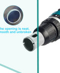 12 Piece Diamond Hole Saw Drill Bit Set For Ceramic Glass Tile Marble Granite Includes 4Mm To 30Mm Sizes shown on drill