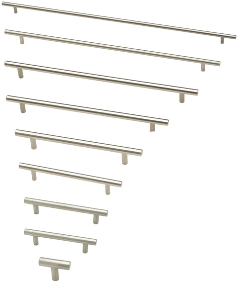 Stainless Steel Cabinet Pulls Set of 10 With 3.75 Inch Center To Center Mounting For Drawers And Cabinets Modern Bar Handles Layout