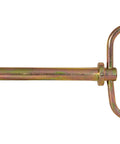 Hitch Pin Half Inch By Four And A Quarter Inch With Cotter Pin Tough As Nails 1040 Steel Yellow Zinc Plated Corrosion Resistant