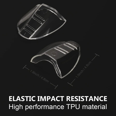 Slip On Clear Side Shields For Prescription Glasses, Soft TPU Cushioned Eyewear Protectors, elastic impact resistant design