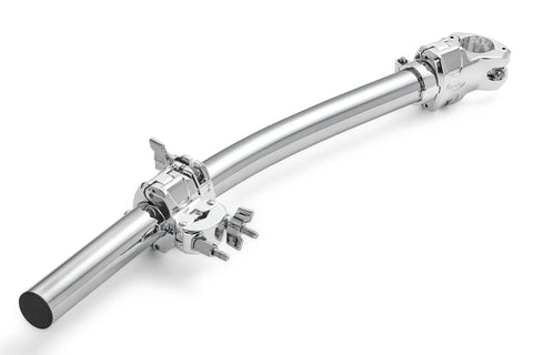 Rock Solid Drum Rack Wing Expansion Bar Adds 24 Inch Curved Space For Quick Cymbal Mounting Features Inline T Clamp Attachment.