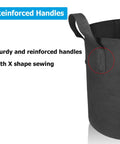 12 Pack 5 Gallon Grow Bags With Handles For Easy Move, Heavy Duty 300G Thickened Nonwoven Plant Pots With Reinforced Handles
