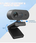 Smooth Operator 4K Uhd Webcam With Noise Canceling Mic And Slide Privacy Cover, 100 Degree Wide Angle USB camera with adjustable mount.