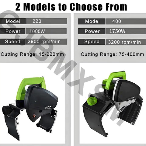 Fully Automatic Electric Pipe Cutter For 15 To 400 mm Tubes With Heavy Duty Stainless Steel Blade and Precision Rail Fixing