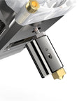 H2 V2S Lite Dual Gear Extruder Upgrade With High Flow Heat Break Quick Detach For Titan Extruder BigTreeTech Compatible For Ender 3 And Voron 2.4 Filament Feeding Power Up close-up metal extruder nozzle