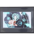 7 Inch HMI Display Panel With TFT LCD 12 Inputs 8 Outputs FX3U 20 40 48MRT Compatible Easy Install Plug and Play Ready ARM9 Processor IP65 Rugged Industrial Touch Panel For Automation front view