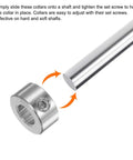 4 Pack Shaft Collars 304 Stainless Steel Bore Seven Sixteenth Inch Outer Diameter Seven Eighths Inch Width with set screw on shaft