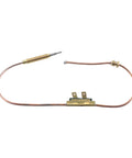Propane heater thermocouple, 18-inch copper tube with brass fittings, front view