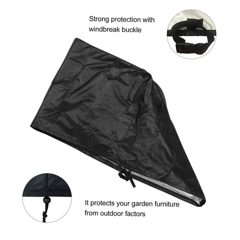 Outdoor Furniture Cover For Patio And Garden Weatherproof Dustproof And Windproof With Buckles Heavy Duty Oxford Fabric display