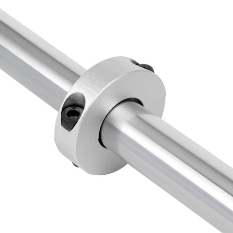 Pack Of 4 8mm Split Shaft Collars Aluminum Alloy Two Piece Clamping Collar 25mm OD 8mm Thick With M4 Set Screws Built Tough For Precision CNC Gear And Robotics on 8mm shaft