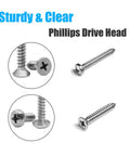 All In One Wood Screws Set 815 Piece Stainless Steel Assortment For M3 M4 M5 M6 Self Tapping Screws In Truss Flat Head Pan Head