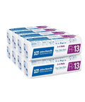 Pro Grade Fiberglass Batt Insulation R13 Rating Snugly Fits Standard Two By Four Interior Walls Ten Pack Bundle with durable kraft facing.