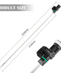 Transmission Dipstick Replacement OEM 31086-JA00A for Nissan Altima Rogue 2007-2024, 2.5L CVT, stainless steel, product size details