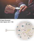 No 6498 Mechanical Watch Movement Automatic Replacement Part showcasing precision gears and alloy construction, 4cm diameter