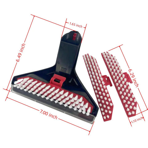 FH14050 multi-purpose brush tool kit for Hoover CleanSlate portable cleaner; includes two red-and-white bristle brushes and floor tool.