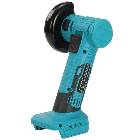 Cordless Brushless Mini Angle Grinder With 4000mAh Battery, 19500 RPM, shown in blue, compact and portable design for cutting