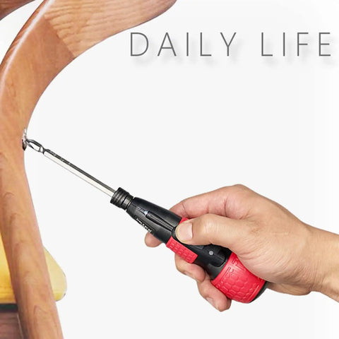 Hand using 2 In 1 Cordless Electric Screwdriver With USB C Rechargeable Red LED Kit 3Nm Electric Torque And 10Nm Manual Torque