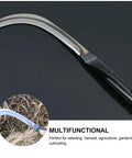 Two Piece Japanese Style Garden Sickle Set With Steel Hand Sickles For Weeding And Lawn Care, 3.7 Inch Blades