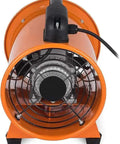 Badass Portable Fume Extractor With 220V High Velocity Industrial Blower For Garages And Workshops front view showcasing aluminum blades