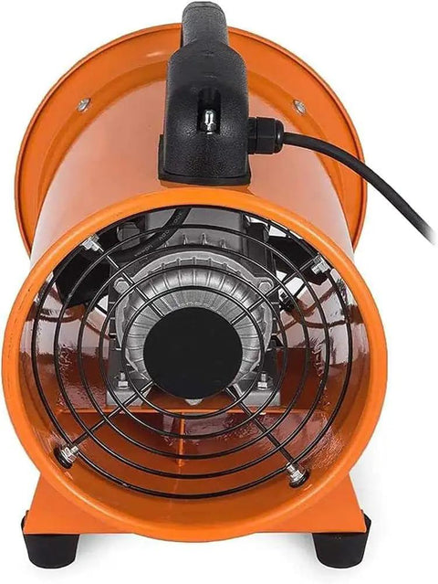 Badass Portable Fume Extractor With 220V High Velocity Industrial Blower For Garages And Workshops front view showcasing aluminum blades
