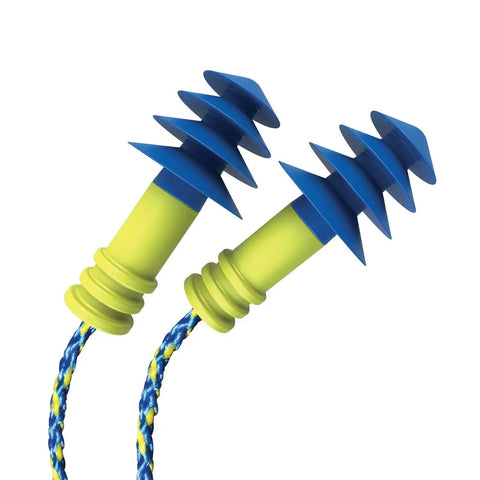 Dual Purpose Earplugs With Detachable Cord Pack Of 3 Pairs For Bike Riders Easy On And Off With Gloves Noise Reduction