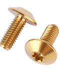 4 Pack Titanium Bolts M5 And M6 Torx Head Screws For Bicycle And Motorcycle, 12Mm 15Mm 20Mm Lengths, Grade 5 Titanium, Corrosion Resistant Gold Finish