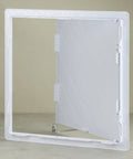 Heavy Duty 16 X 16 Inch Access Panel For Drywall With Rock Solid ABS Plastic Build shown from the front angle.