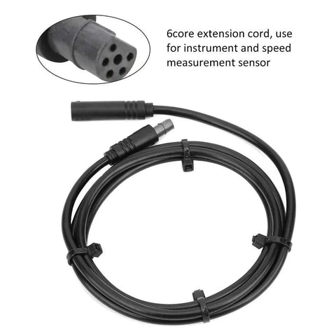 6 Core Speed Sensor Extension Cable For Mid Motor E Bike Drive Systems Instrument Connector For TSDZ2 And Similar Systems Durable Flexible Wiring To Ensure Accurate Data And Smooth Power Delivery