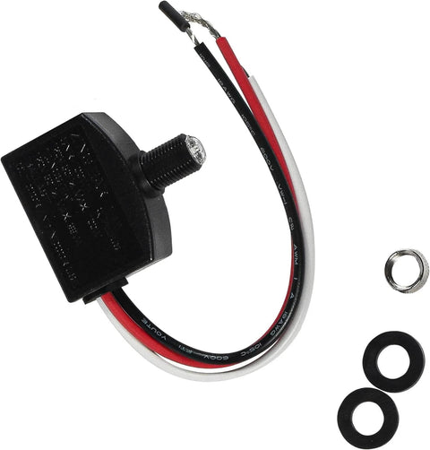 Two Pack Photocell Sensor LED Light Switch For Indoor And Outdoor Use with wires and rubber seal rings
