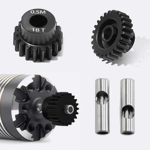 Point Five Mod Pinion Gear Set For ARRMA And Losi RC Cars Hardened Steel 18T 19T 20T 21T 22T With 3.175mm Bore