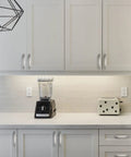 Modern kitchen with 10 Pack 3 Inch Cabinet Handles Brushed Satin Nickel Zinc Alloy Pulls on white cabinets and drawers