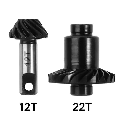 Overdrive Helical Gear Set 12T 22T For TRX4M Front And Rear Axles In 1 18 RC Crawler, CNC Machined 20CrMo Alloy Steel Gears