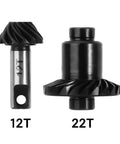 12T And 22T Overdrive Helical Gear Set For TRX4M Front And Rear Axles Beefed Up Steel Alloy CNC Machined Gears 1 To 18 RC Crawler
