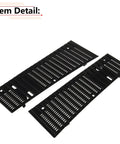 Beefy Aftermarket Hood Cowl Top Grille for Nissan Hardbody D21 Frontier Pathfinder 1986 to 1997, includes 12 clips, black grille pair