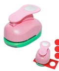2 Inch Circle Hole Punch For Crafting And Scrapbooking, pink paper punch cutting precise circles, DIY arts, card making, gift tags