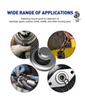 Pro Grade Spring Steel Retaining Rings Kit With 18 Sizes E And C Clips Black Phosphated Anti Rust For Fast Swaps In Shaft Holes And Easy Reassembly In industrial bearings and gears