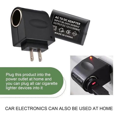 Direct Replace Car Cigarette Lighter Socket Power Inverter Plugs Straight Into Your Dash 12V Dc To 220V Ac Adapter with home use feature.