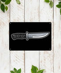 Heavy Duty Aluminum Fixed Blade Knife With Non Slip Ergonomic Handle For Outdoor Camping And Hunting Beast Built To Last