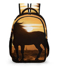Desert Sunset Printed Unisex Backpack With Large Capacity Dope Daypack For Travel School And Outdoors Durable Polyester With Smooth Zipper