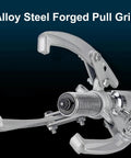 20 Ton Hydraulic Bearing Puller Heavy Duty Separator With Forged Claw Arms Built Like A Tank For Auto Repair Shops close-up of alloy steel forged pull grip