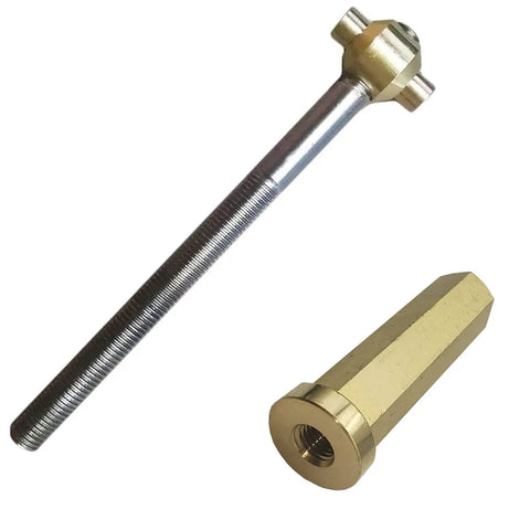 Heavy Duty Threaded Rod And Retainer Clamp Ring Knob Assembly, brass threaded rod and knob for pool filter hardware.
