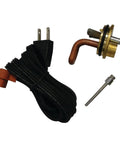 Frost Plug Engine Heater For Tractor, Dozer, And Backhoe, 600 Watt, 120 Volt, 1-5/8 Inch Diameter, with cord and components
