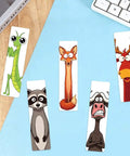 30 Cute Animal Bookmarks Set With Funny Cartoon Page Markers For Reading Fun For Kids And Bookworms 5.9x1.6 Inch Design